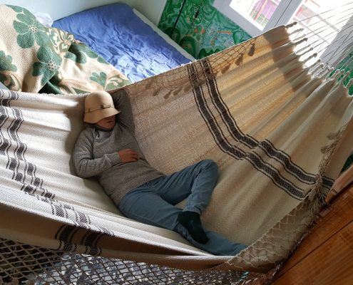 Hamaca Tintorero tonos tierra